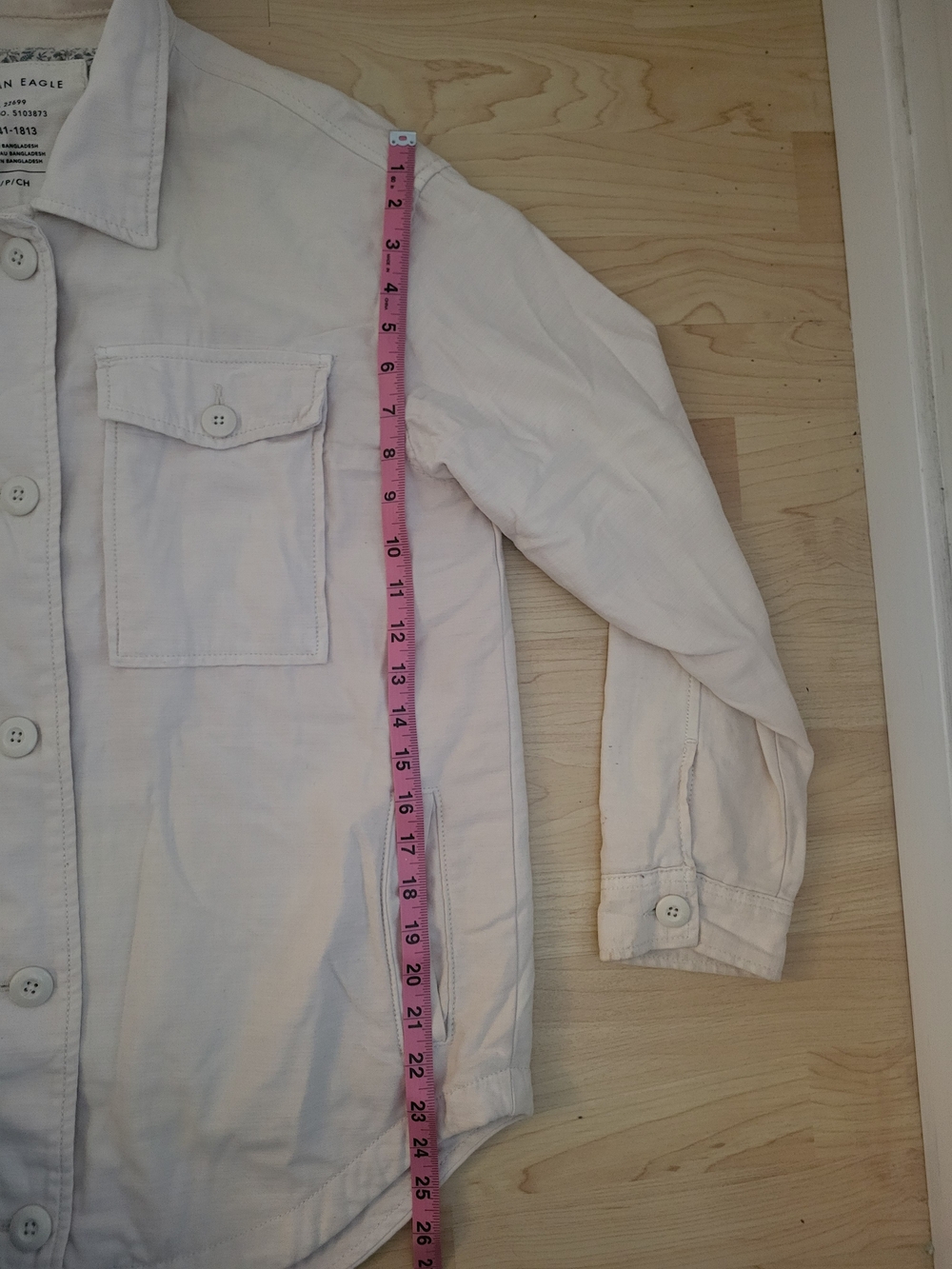 Light Cream Utility Jacket - Picture 5 of 8